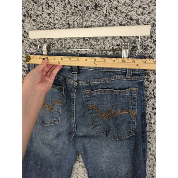 WRANGLER Boot Cut Womens Jeans Size 5/28x31 Dark Wash Country Cowgirl Rodeo Blue - Picture 4 of 10
